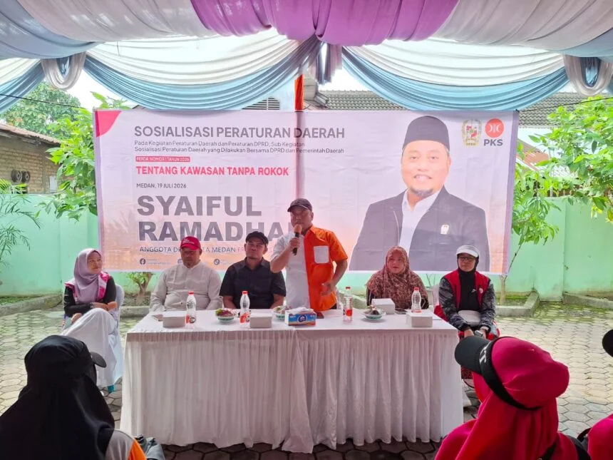 PKS Dorong Edukasi Masif Perda Kawasan Tanpa Rokok di Kota Medan