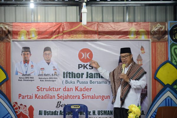 Safari Ramadhan, Usman Jakfar Buka Puasa Bersama Anggota PKS Simalungun