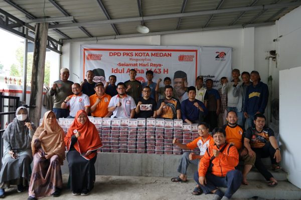 DPD PKS Medan Tebar 6.000 Paket Kurban