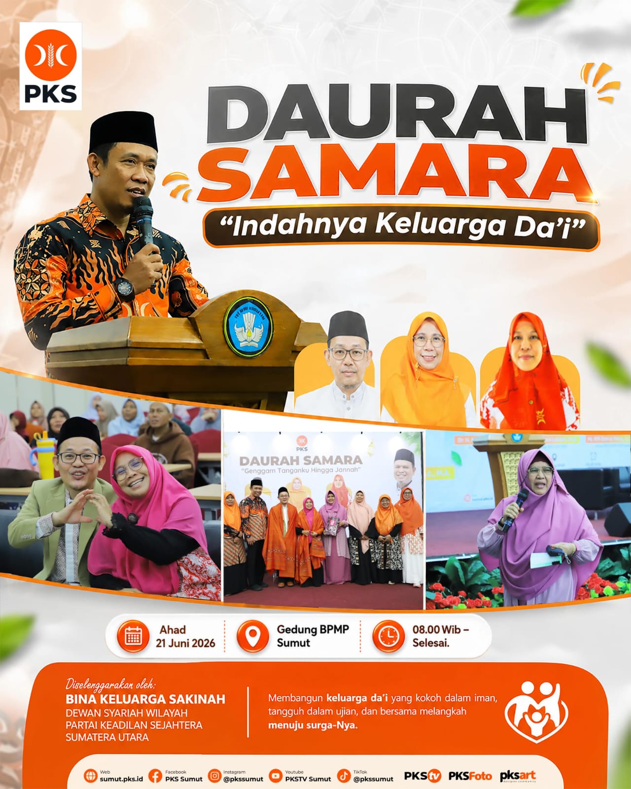 PKS Sumut Gelar Daurah Samara, Perkuat Ketahanan Keluarga Da’i sebagai Pilar Dakwah